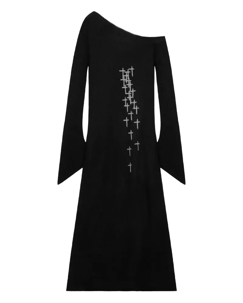 RTA Blair Midikleid - Schwarz Schwarz