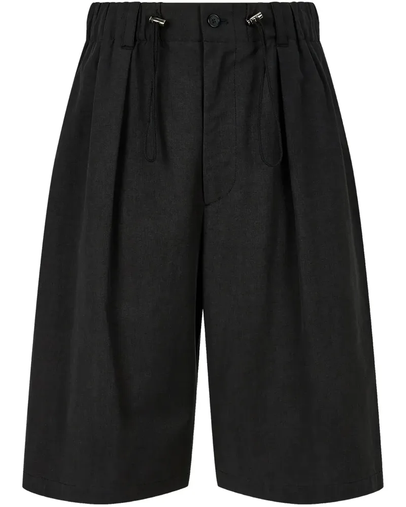 STUDIO TOMBOY Shorts mit Bundfalten - Schwarz Schwarz