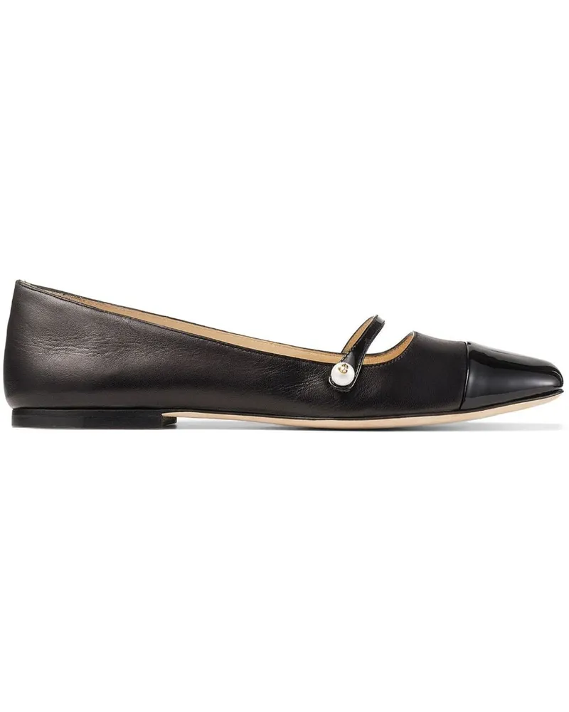 Jimmy Choo Ballerinas mit eckiger Kappe - Schwarz Schwarz