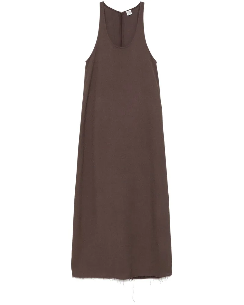 Totême Maxikleid mit U-Ausschnitt - Braun Braun