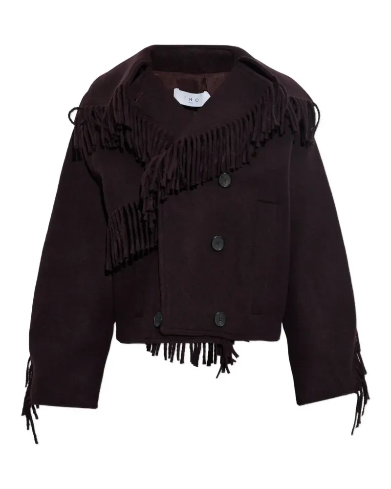 IRO Daring Jacke mit Fransen - Rot Rot