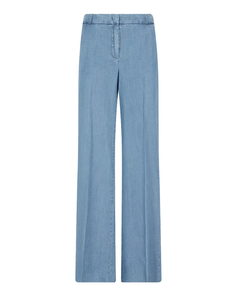 KILTIE Andrea pressed-crease trousers - Blau Blau