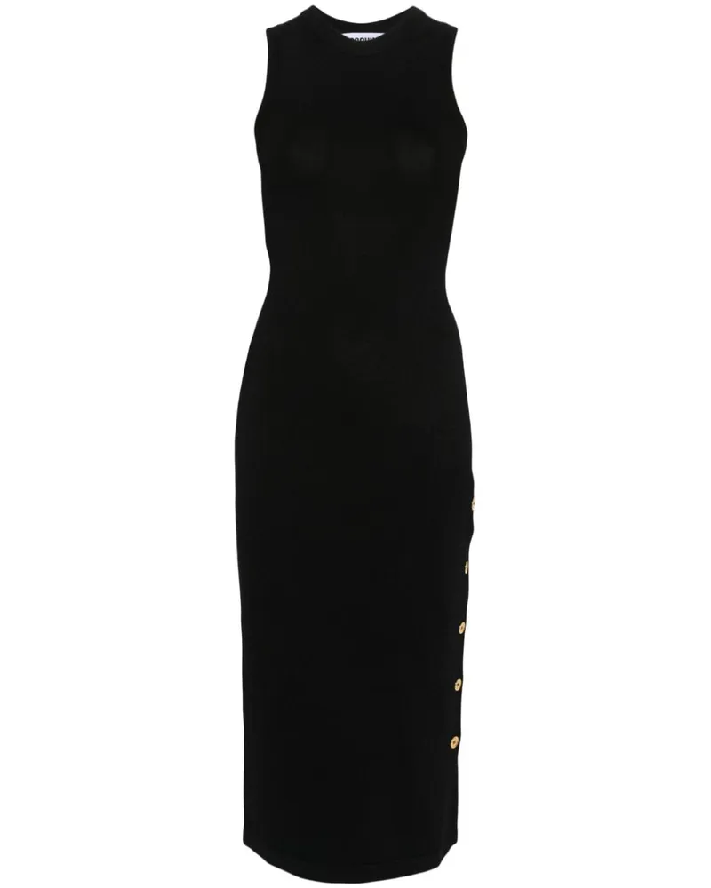 Moschino Gestricktes Midikleid - Schwarz Schwarz