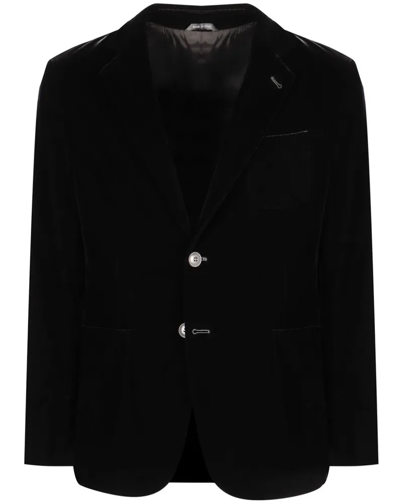 Giorgio Armani Einreihiges Sakko - Schwarz Schwarz