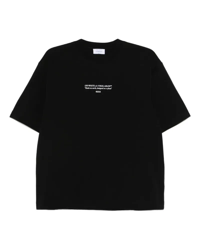 OFF-WHITE Klassisches T-Shirt - Schwarz Schwarz