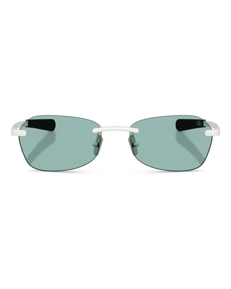 Moncler Orris Sonnenbrille mit geometrischem Gestell - Silber Silber