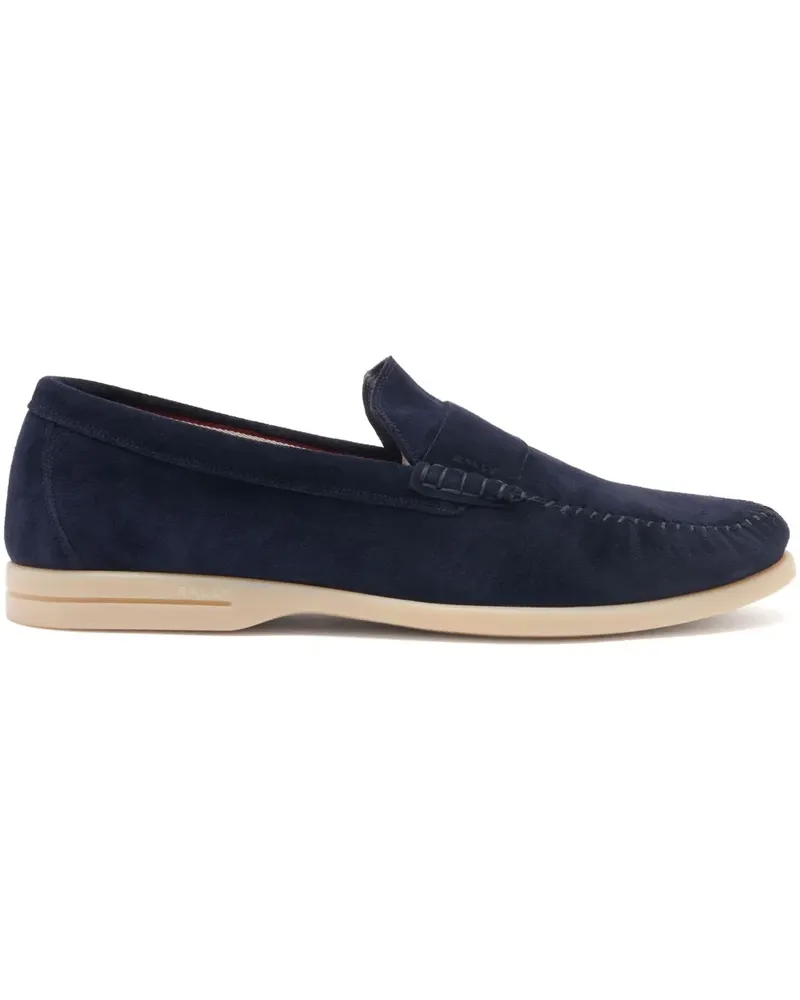 Bally Switz Moc Loafer mit Raffungen - Blau Blau