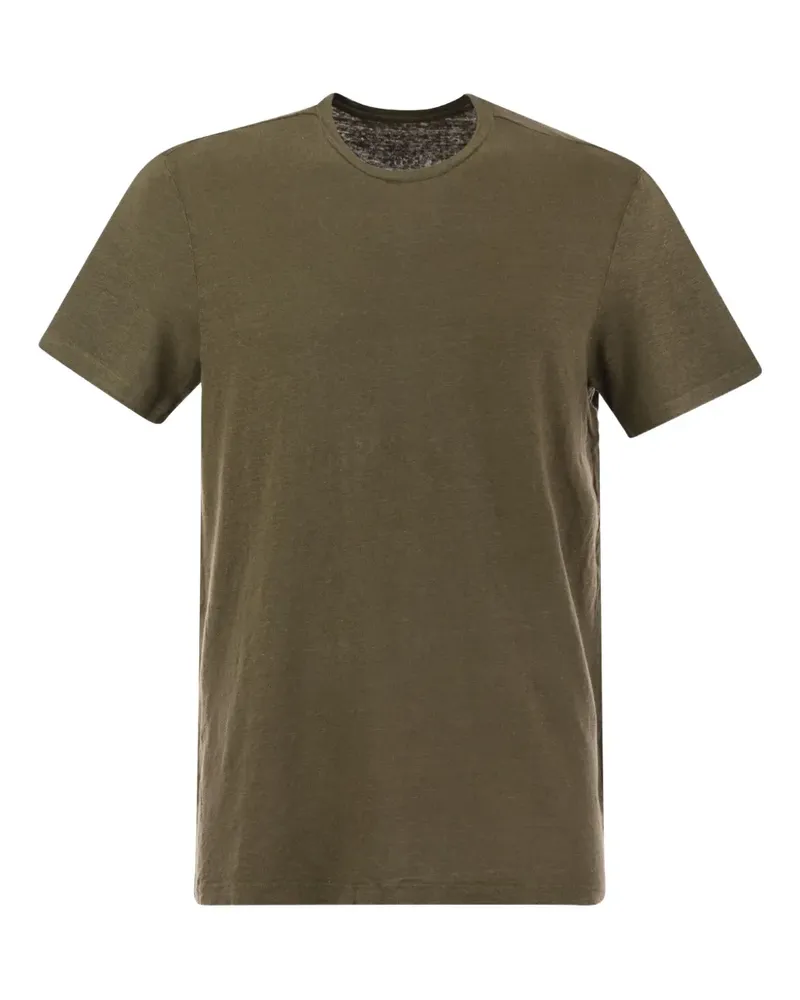 Majestic T-Shirt mit Rundhalsausschnitt - Grün Grün