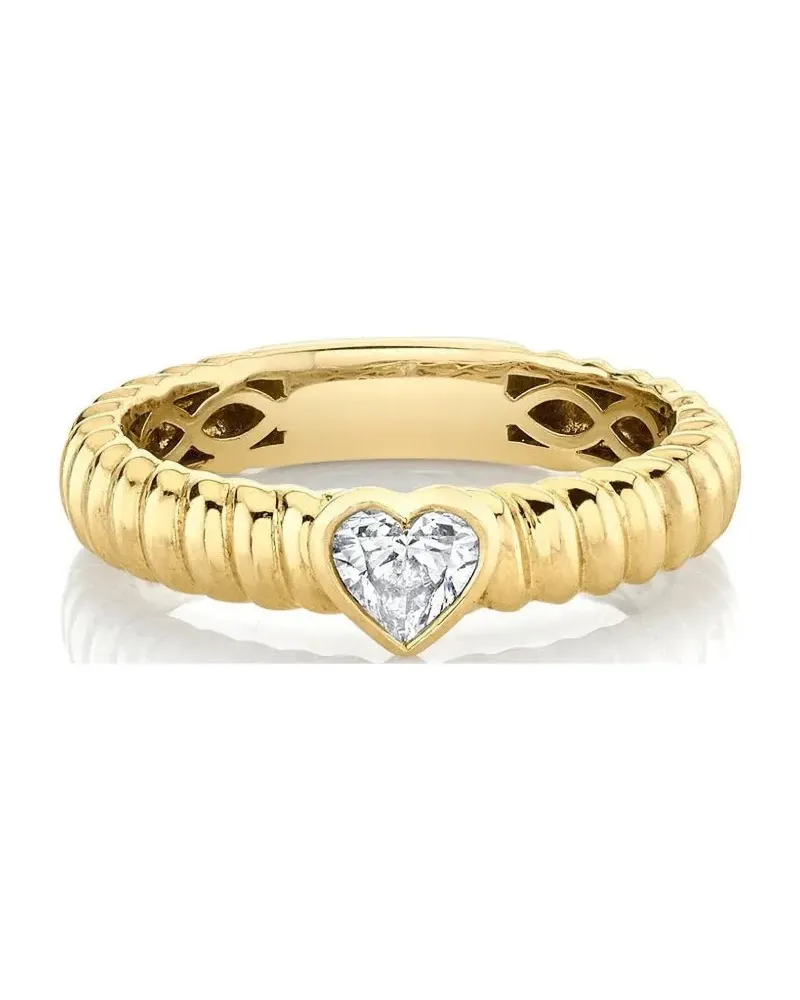 ANITA KO 18kt Zoe Gelbgoldring mit Diamanten Gold