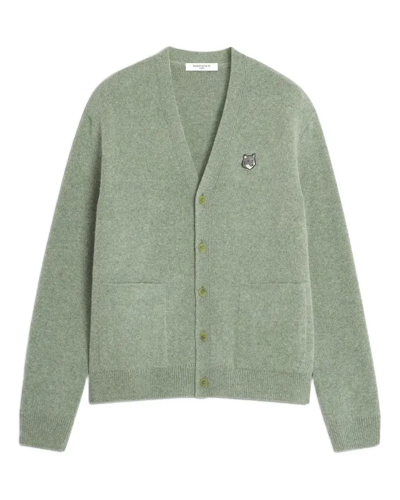 Kitsuné laurel green fox cardigan - Grün Grün