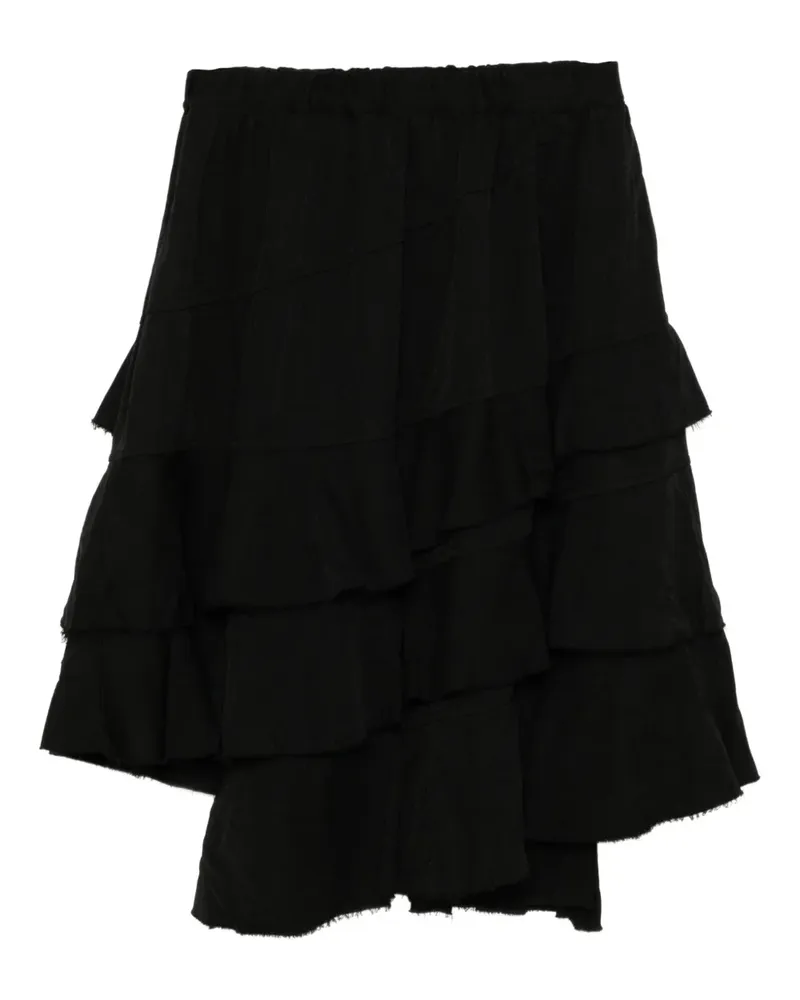 Comme des Garçons Gerüschter Rock - Schwarz Schwarz