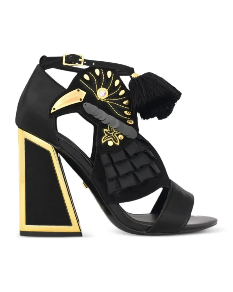 Kat Maconie Aya bird-embellished sandals - Schwarz Schwarz