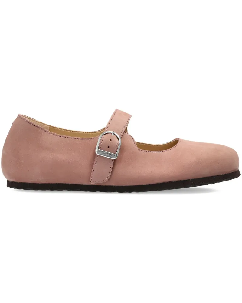 Birkenstock Santa Clarita leather ballet flats - Rosa Rosa
