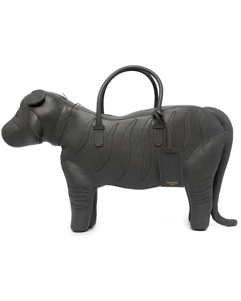Thom Browne Tiger Handtasche - Grau Grau