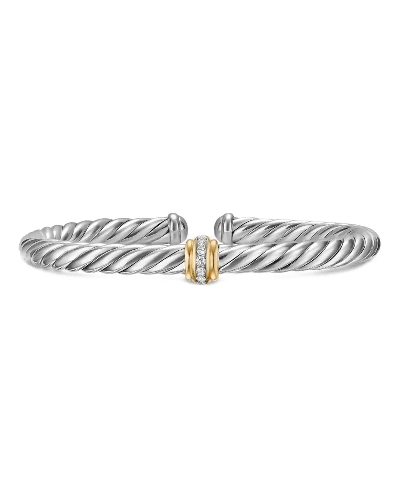 David Yurman Cable Flex® centre station bracelet - Silber Silber