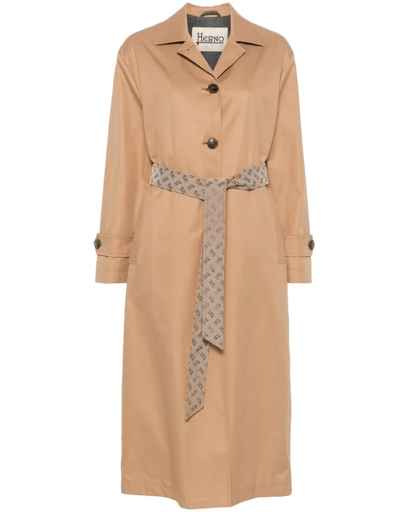 Herno Trenchcoat mit Gürtel - Braun Braun