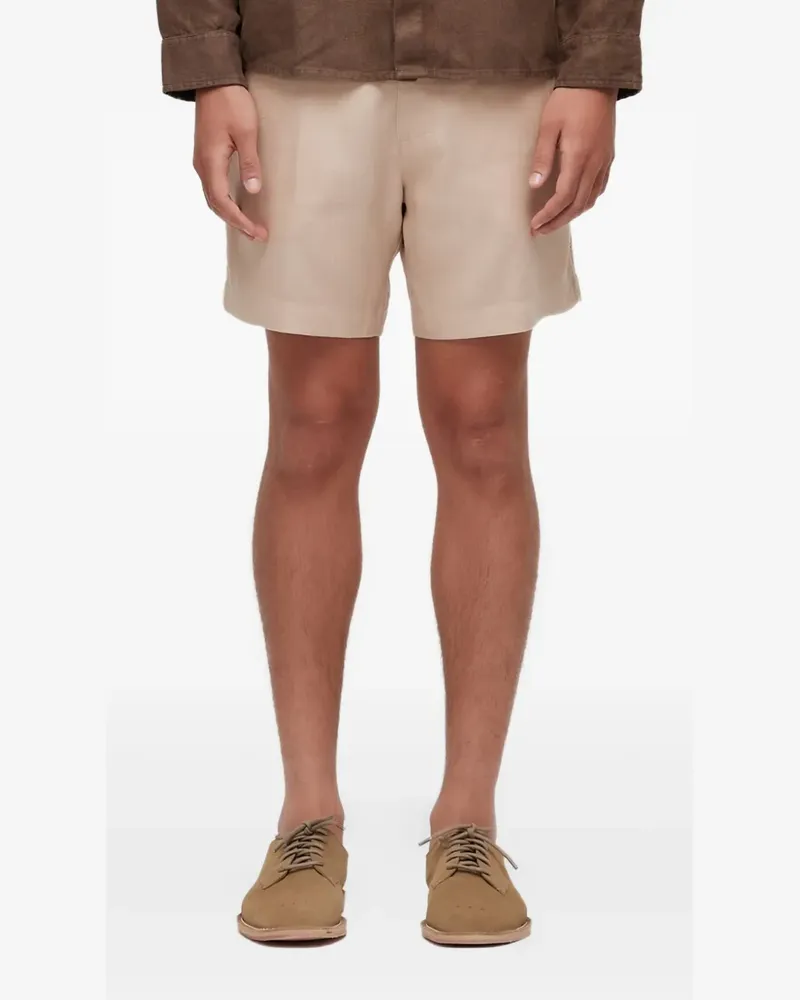 Osklen Bermudas aus Leinen - Nude Nude