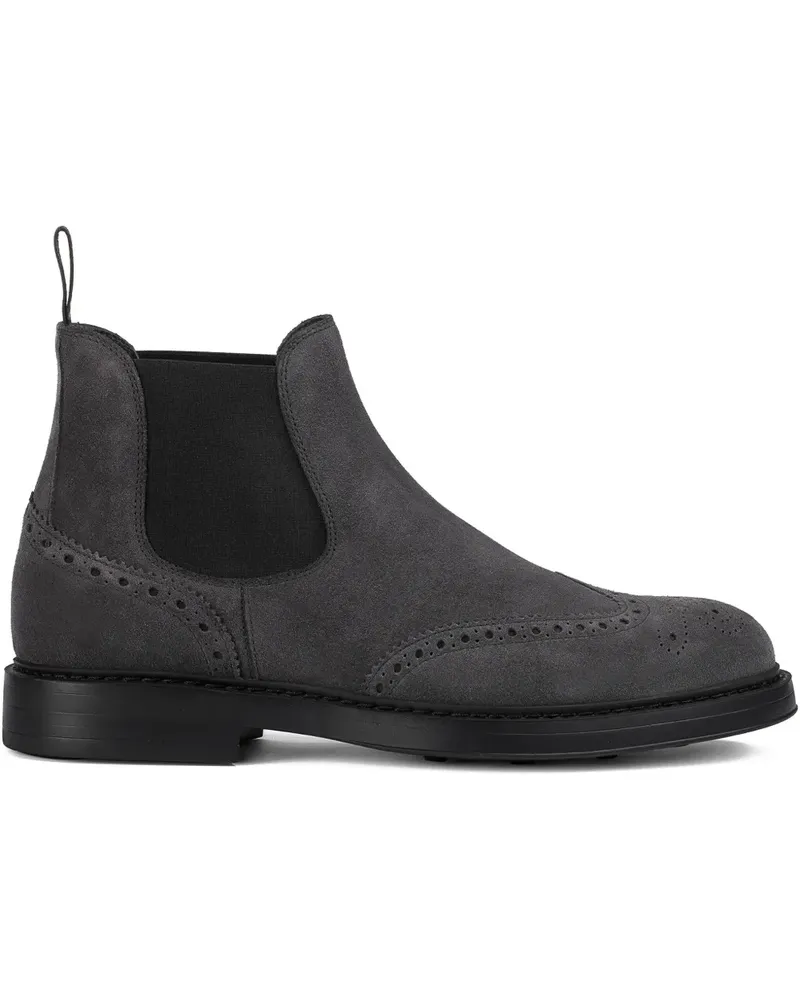 Doucal´s Chelsea-Boots aus Wildleder - Grau Grau