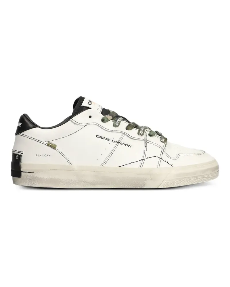 Crime Playoff Sneakers im Distressed-Look - Weiß Weiß