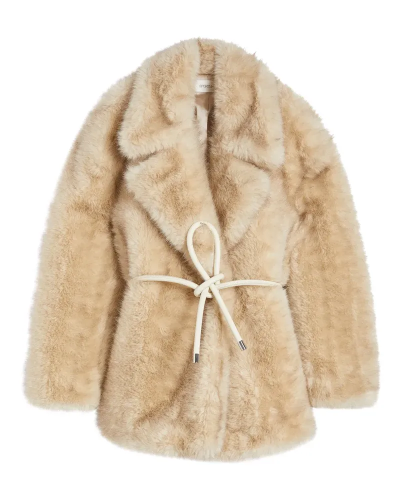 SPORTMAX Jacke mit Gürtel - Nude Nude