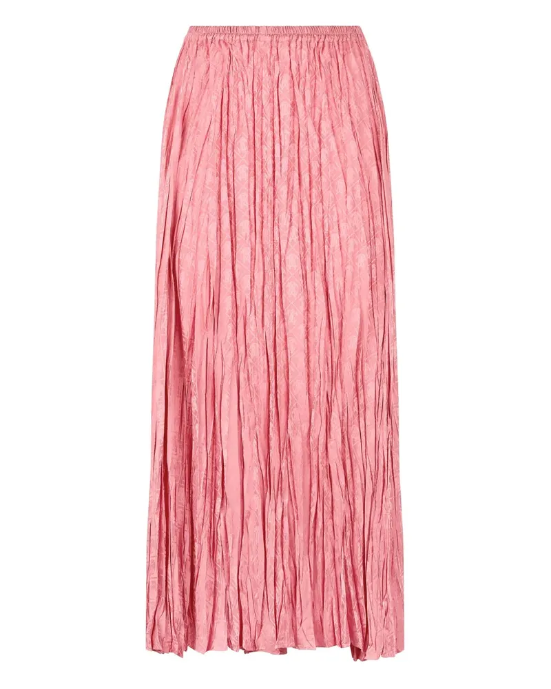 Roberto Cavalli Midirock mit Falten - Rosa Rosa