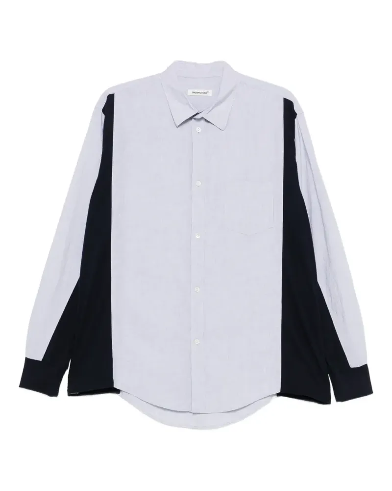 Undercover Hemd mit Kontrasteinsätzen - Blau Blau