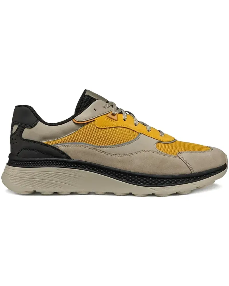 Geox Spherica Actif X1 Sneakers mit Mesh-Einsatz - Gelb Gelb
