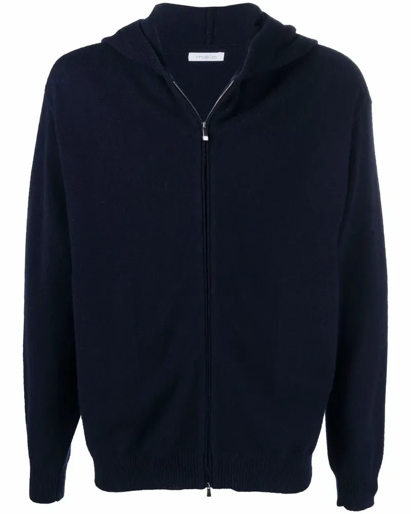 Malo Kapuzenjacke mit Kaschmiranteil - Blau Blau