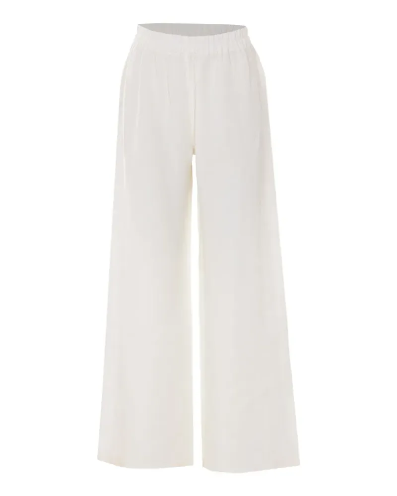 Maurizio Pecoraro wide-leg cropped trousers - Weiß Weiß