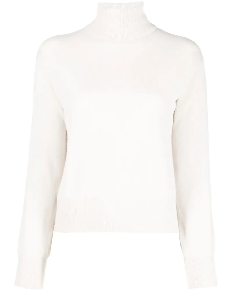 ALLUDE Kaschmirpullover mit Stehkragen - Nude Nude