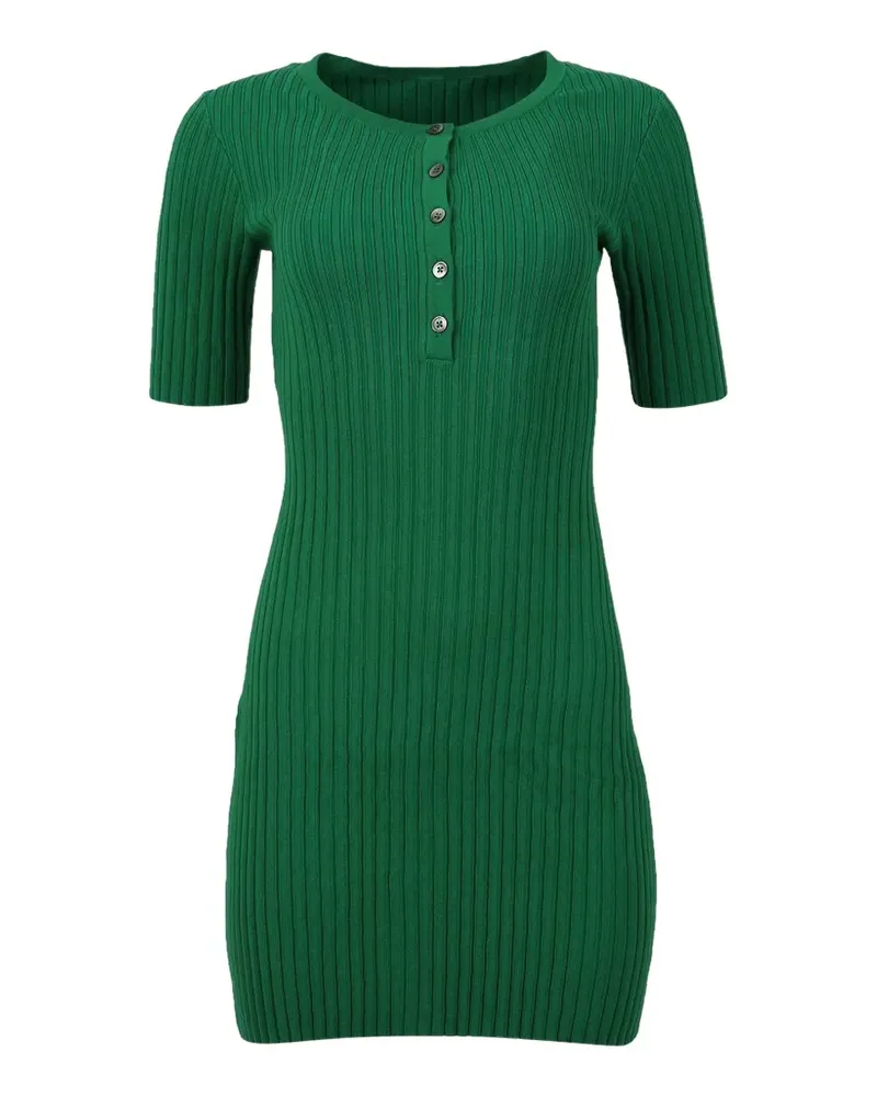 LHD Geknöpftes Samphire Strick-Minikleid - Grün Grün