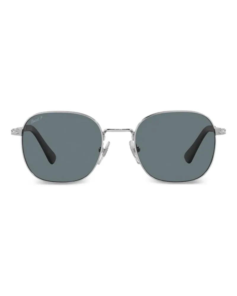 Persol Sonnenbrille mit eckigem Gestell - Silber Silber