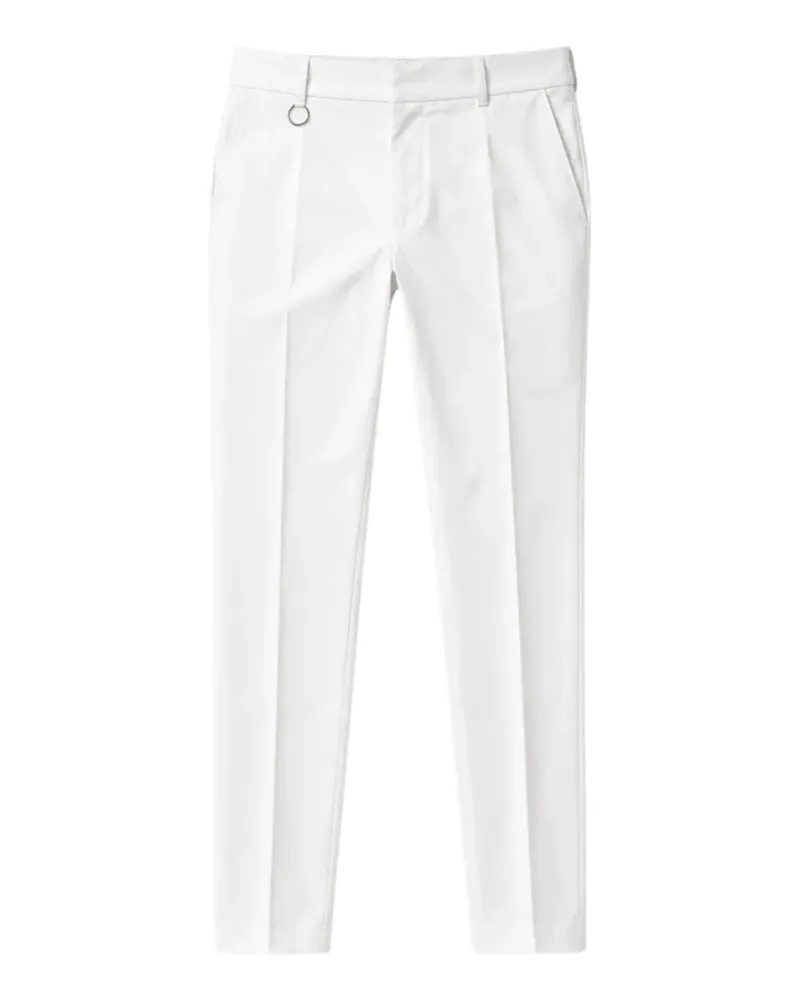 Paolo Pecora Milano ring-detail tailored trousers - Weiß Weiß