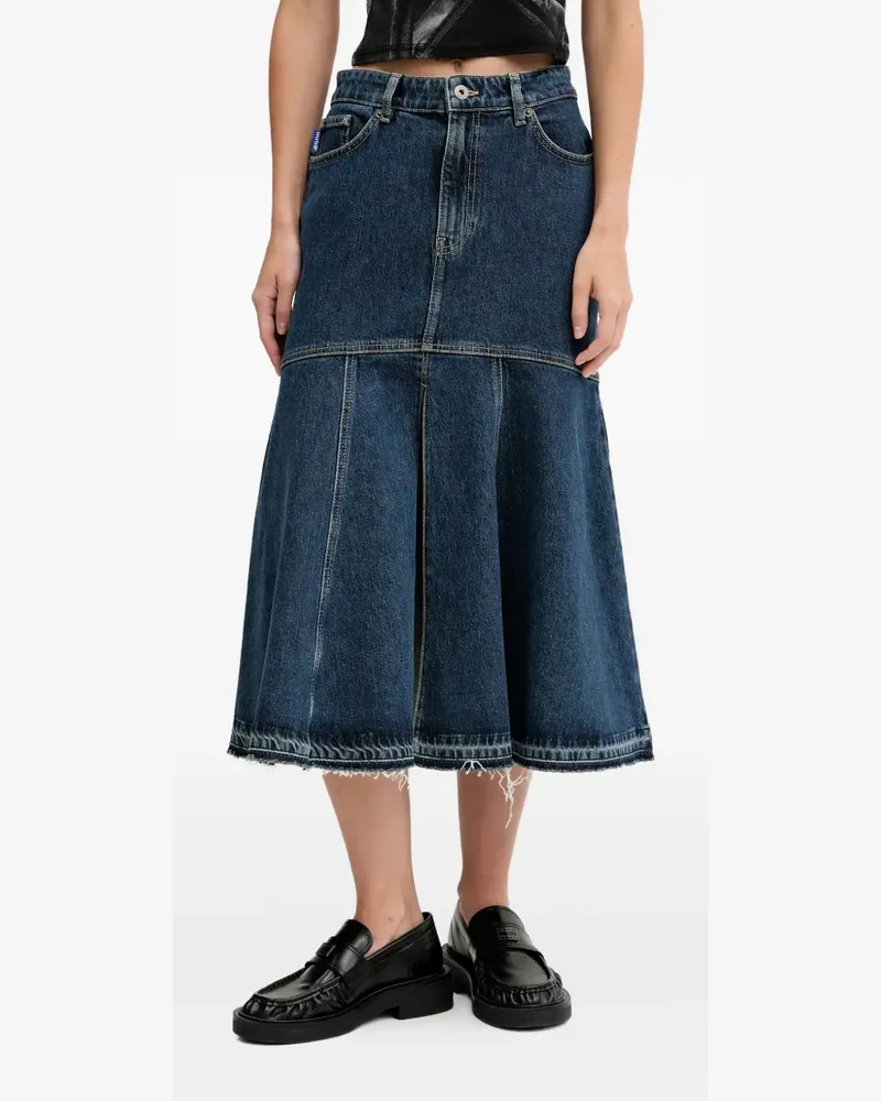HUGO BOSS Ausgestellter Jeansrock - Blau Blau