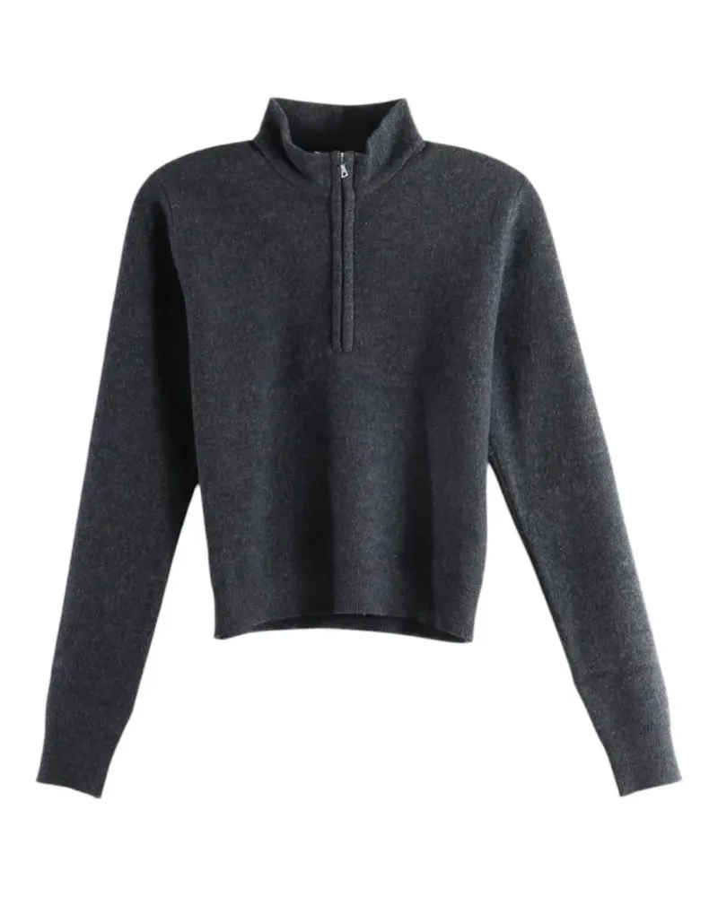 AURALEE Pullover mit Reißverschluss - Grau Grau