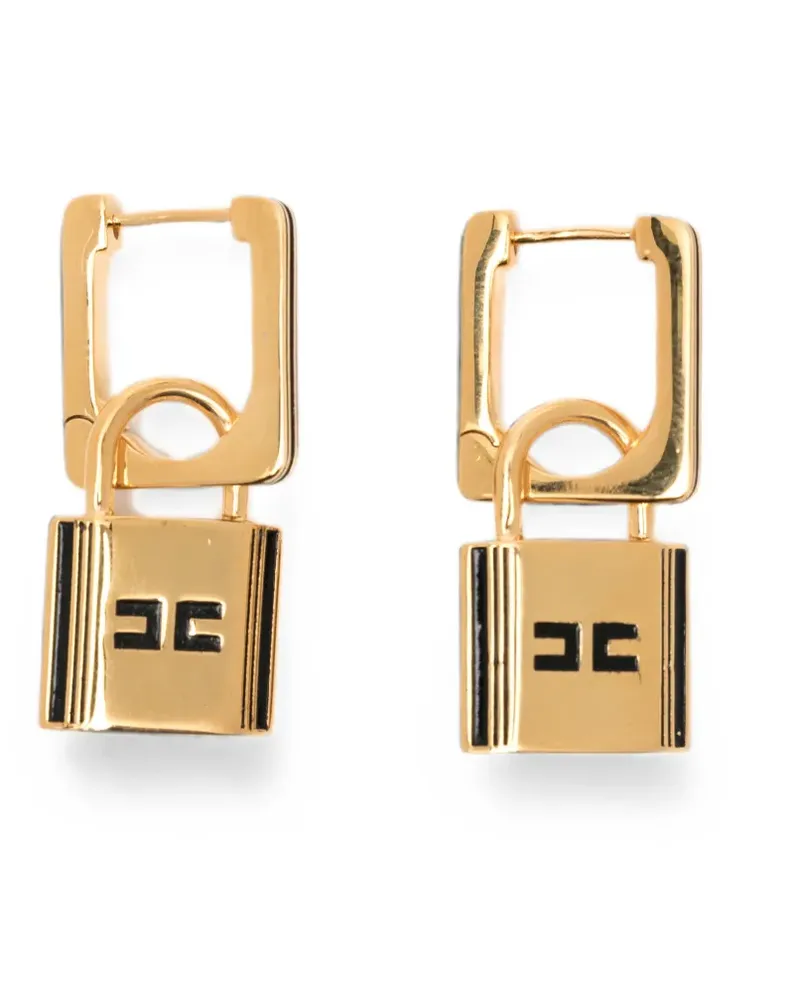 Elisabetta Franchi Ohrringe mit Schloss - Gold Gold