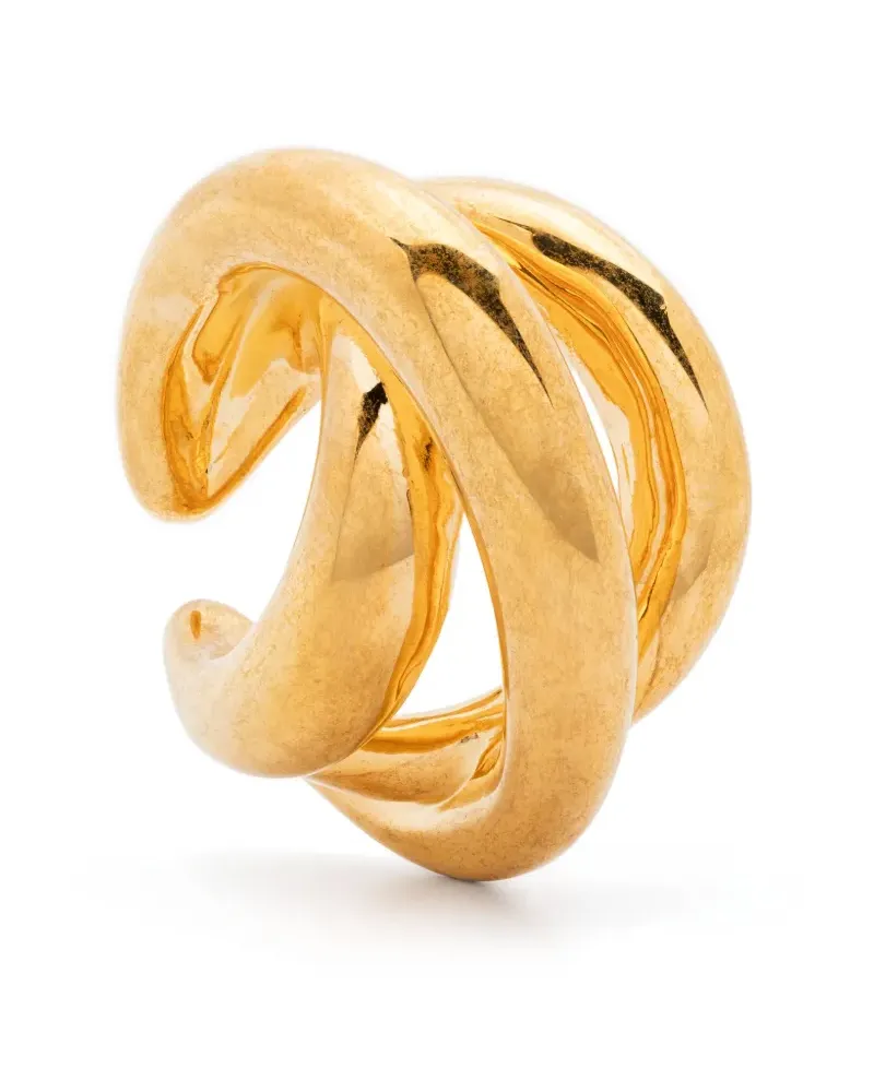 PANCONESI Triptych Ear Cuff - Gold Gold