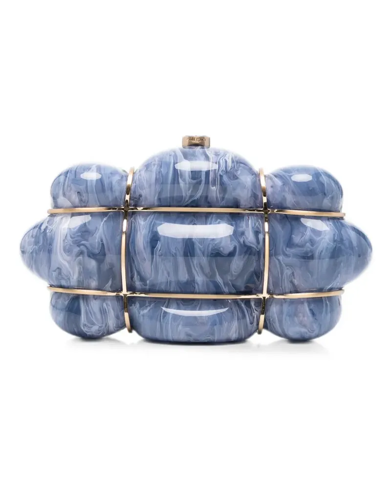 Cult Gaia Bolla marbled clutch bag - Blau Blau