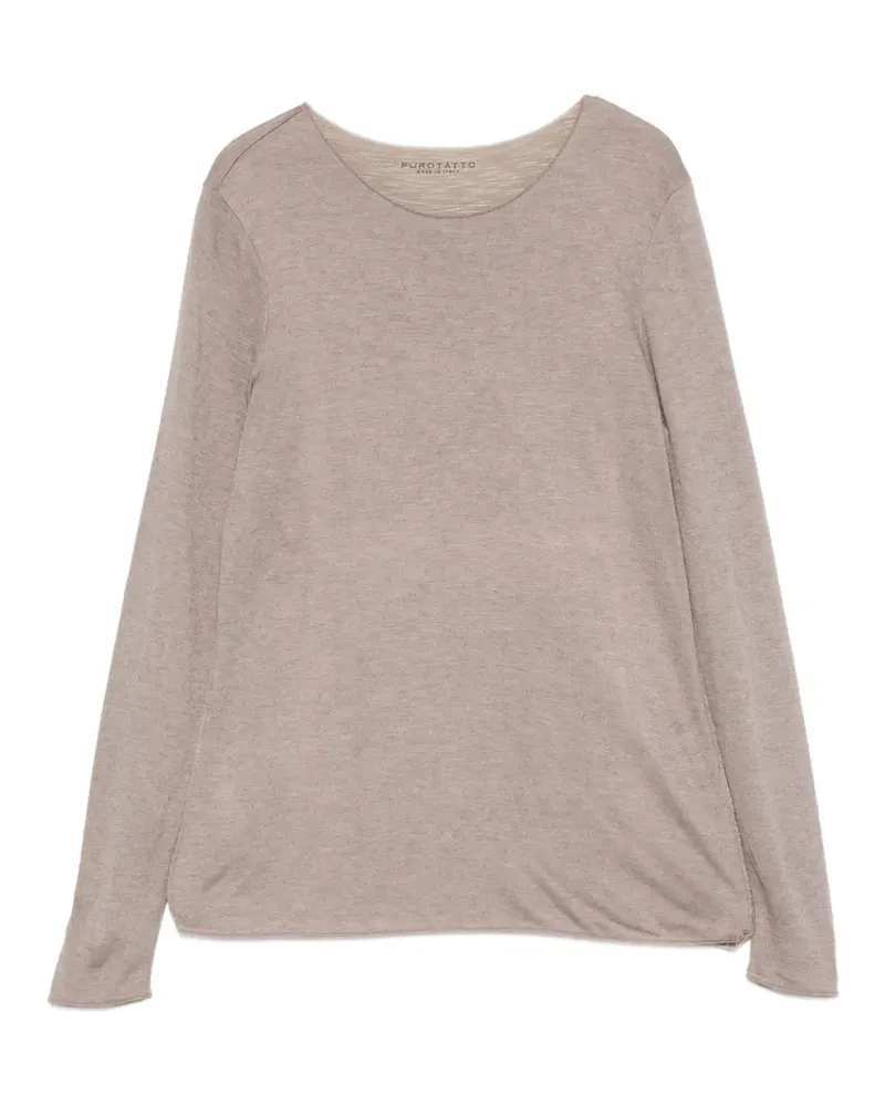 Purotatto long-sleeve T-shirt - Braun Braun