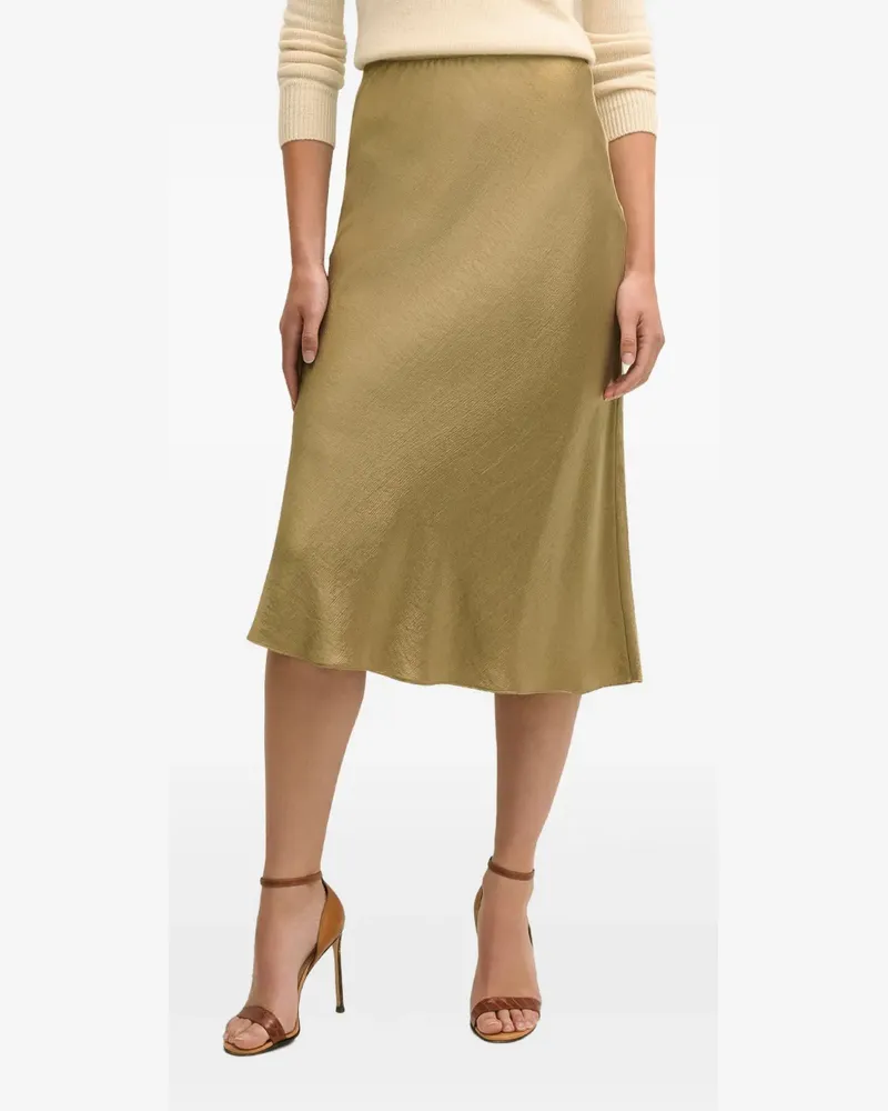 Brooks Brothers Midirock in A-Linie - Gold Gold