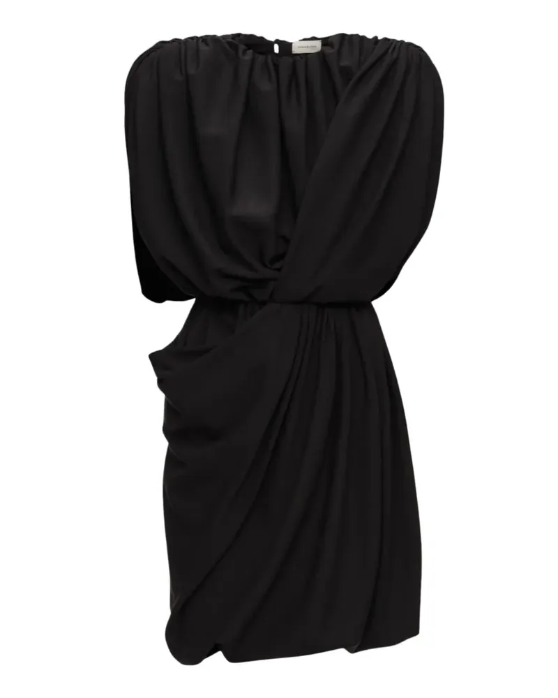 Magda Butrym Kleid mit Raffungen - Schwarz Schwarz