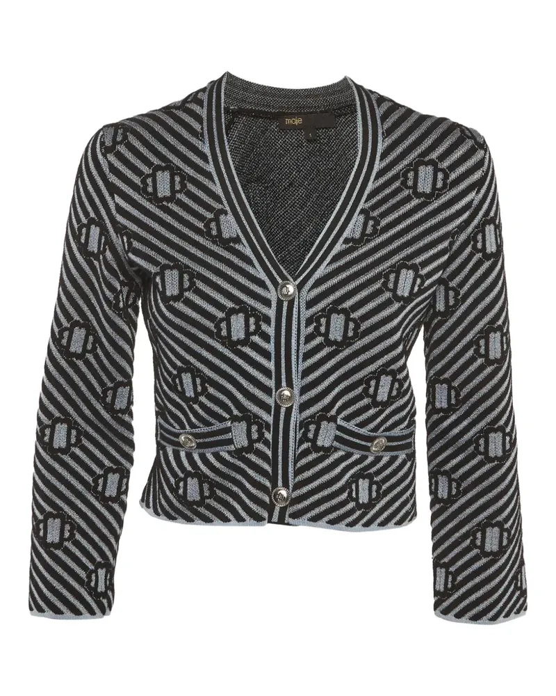 Maje V-neck cardigan - Schwarz Schwarz