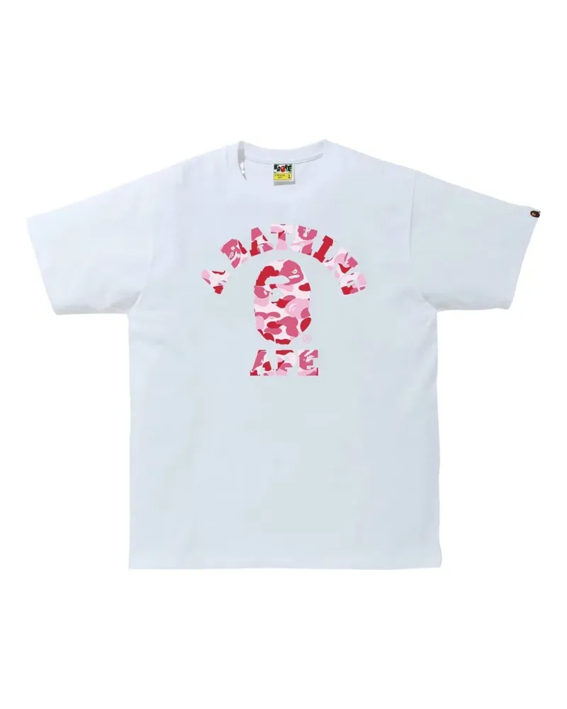 BAPE ABC Camo College T-Shirt - Weiß Weiß