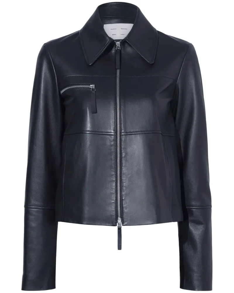Proenza Schouler Leichte Annabel Jacke - Schwarz Schwarz