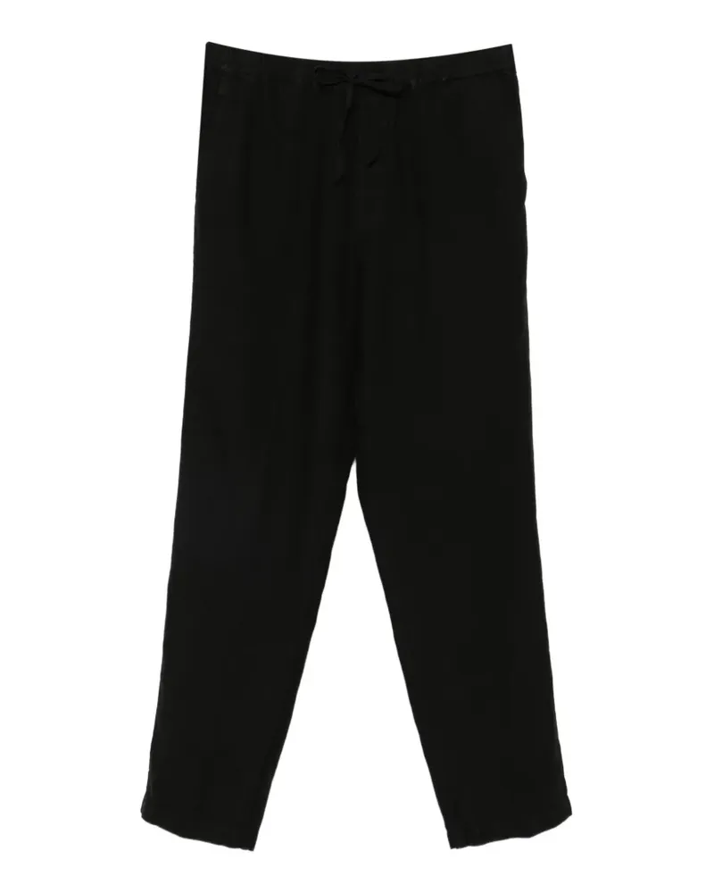 120% Lino drawstring trousers - Schwarz Schwarz