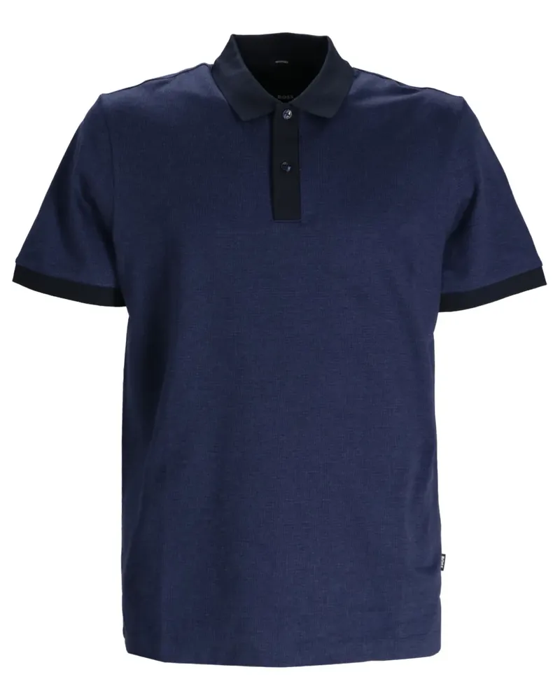 HUGO BOSS Poloshirt mit Logo-Detail - Blau Blau