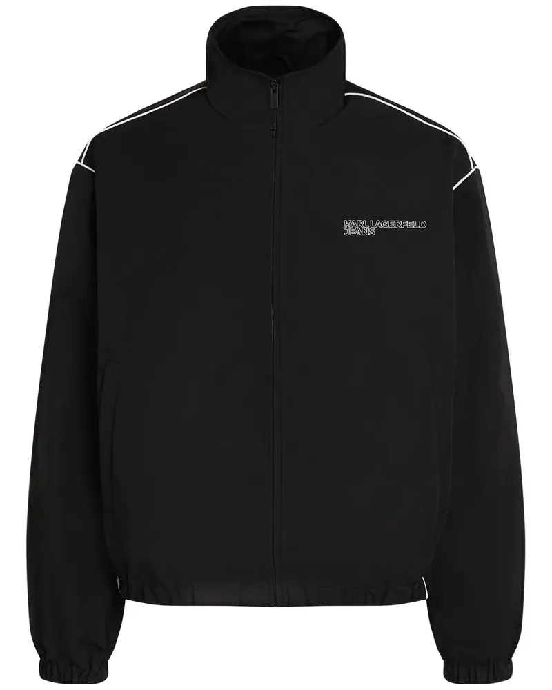 Karl Lagerfeld Jacke mit Logo-Print - Schwarz Schwarz