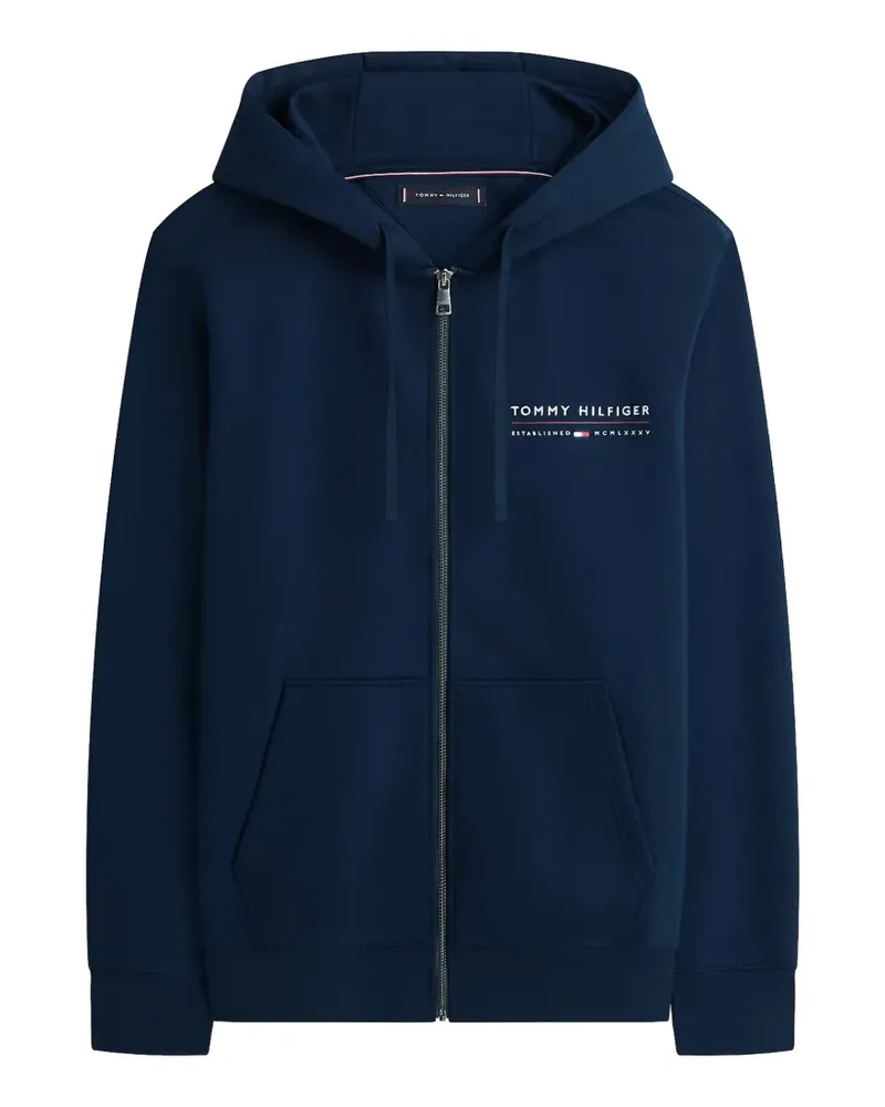 Tommy Hilfiger logo-detail hoodie - Blau Blau