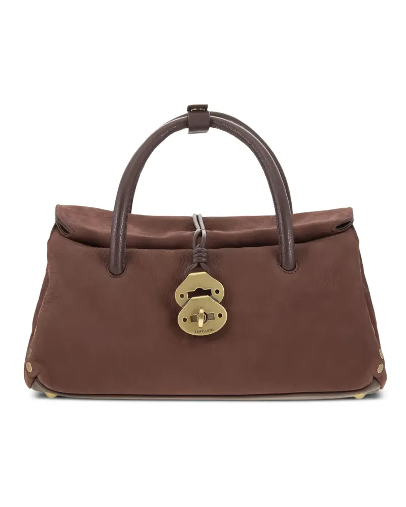 Zanellato Tote Bag mit Spangenverschluss - Braun Braun