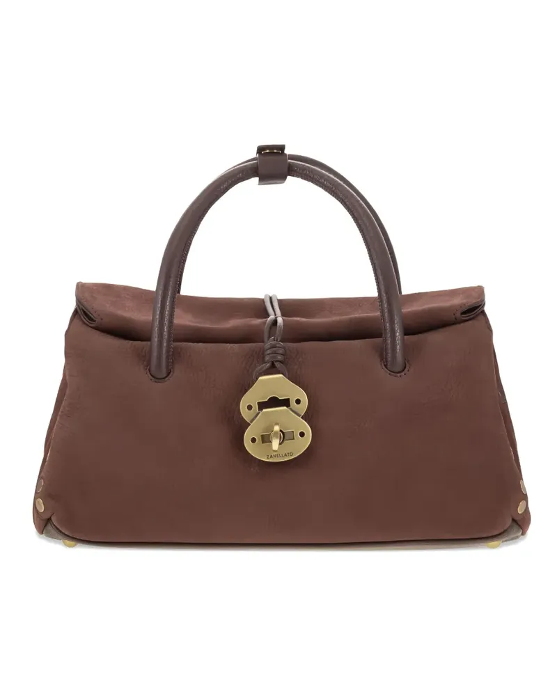 Zanellato Tote Bag mit Spangenverschluss - Braun Braun